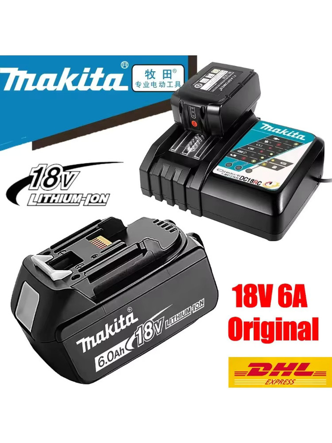 Makita Akku 18 V mit 6 Ah (6000 mAh) für BL1830B BL1850B BL1850 BL1840 - Bild 6