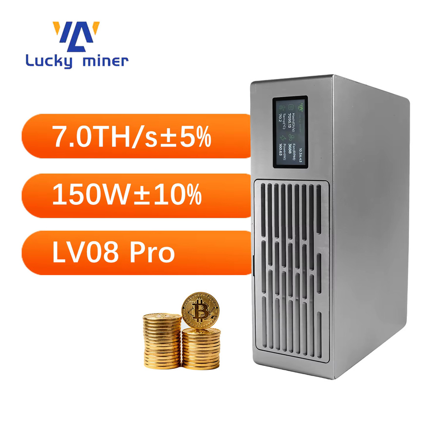 Lucky Miner Solo-Mining-Anlage Bitcoin-Lotto-Maschine Silber 0,5~7TH/s - Bild 1