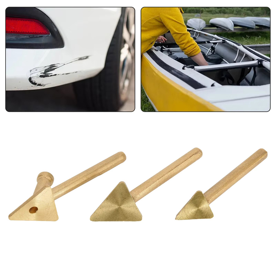 3-teiliges Lötkolben-Spitzen-Set aus Kupfer in Gold für 80 Watt Reparatur- und Schweißarbeiten - Bild 3