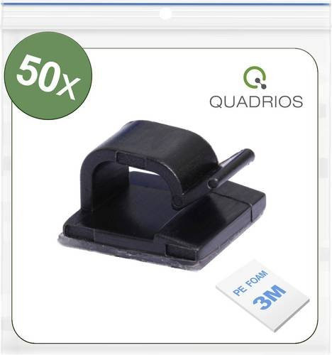 3M Kabelclip selbstklebend Schwarz 50 Stück Bündel-Ø-Bereich 1 bis 7mm - Bild 1