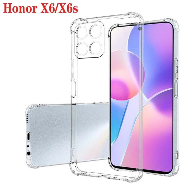 Stoßfeste Silikon Schutzhülle für Honor X6 und Honor X6S 4G in Transparent, 1,5 mm Dicke - Bild 1