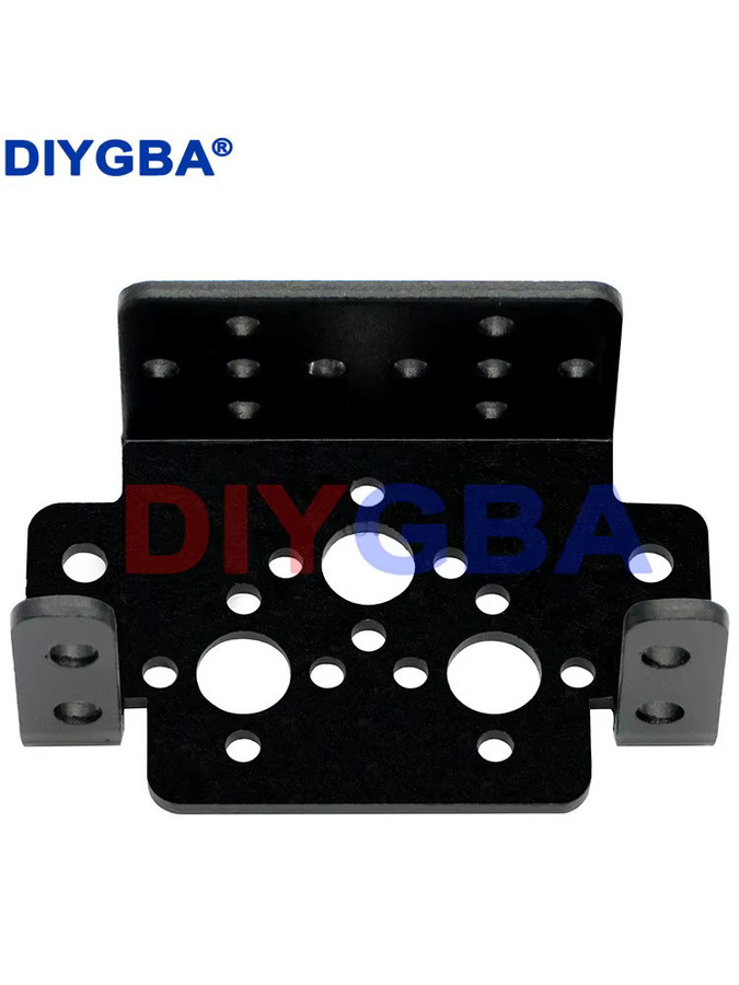 DNIGEF Aluminium Multifunktions-Servo Halterung für MG995 MG996R Universal-Stützroboter Lenkgetriebe Halterung in Schwarz - Bild 2