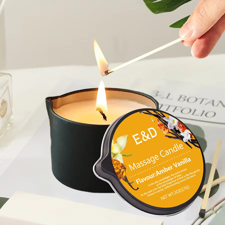 EVODUCK Massageökerze zur Aromatherapie für Stressabbau und feuchtigkeitsspendende Haut - Bild 1