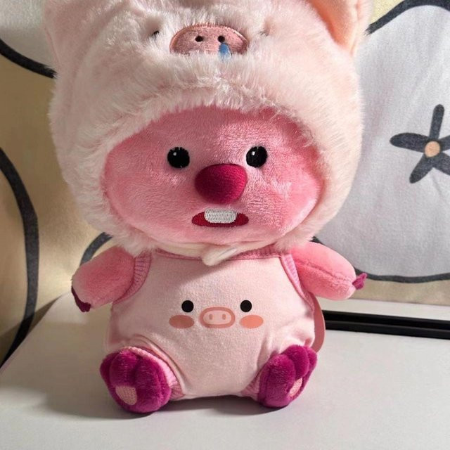 Binchi Keji Travel Loopy Kawaii Plüsch Spielzeug, Biber, 20cm, pink, ab 14 Jahre - Bild 1