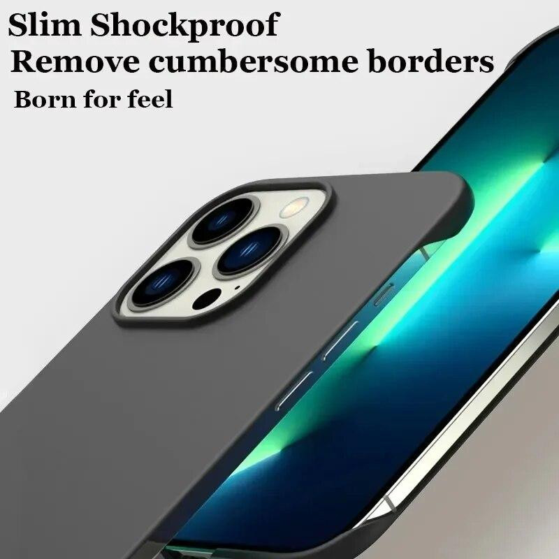 Bai Fen Bai-Digital 3C Ultradünne Matte Handyhülle für Apple iPhone 14 Pro Max Plus, Rahmenlose Stoßfeste Hartschalen-Schutzhülle, 0,3 mm - Bild 2