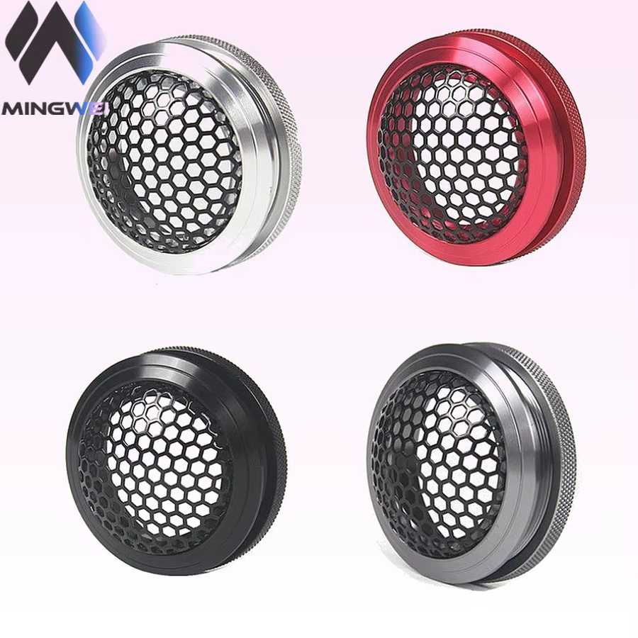 MW Audio Aluminium Auto-Hochtöner-Lautsprechergitterabdeckung aus Vollmetall in Schwarz, 2er-Set für 1,5-6,5 Zoll - Bild 2