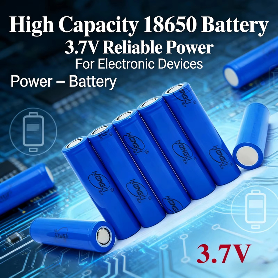 WHITECRANE 18650 Lithium-Ionen-Akku, 2000 mAh, 3,7 V, Blau - Bild 3