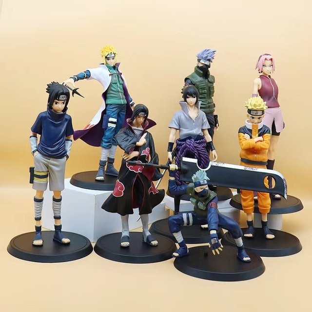 Bandai Naruto Actionfigur, Uchiha Itachi Sasuke Payne Kakashi Modell, PVC-Figur, Einzelfigur - Bild 1