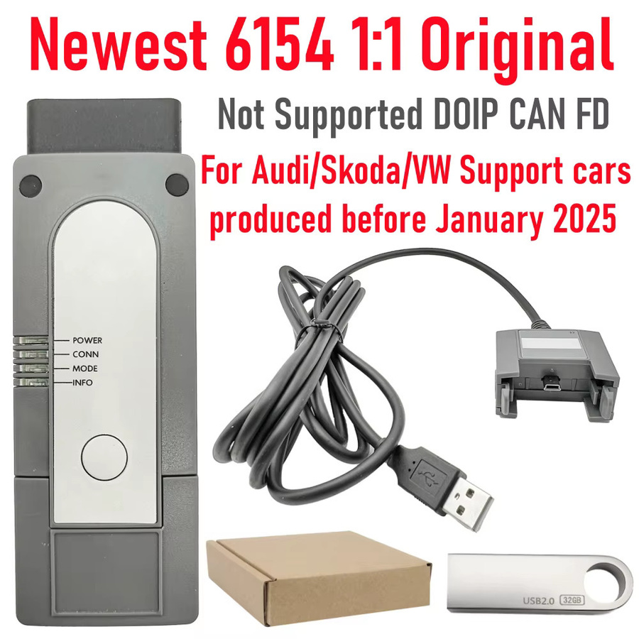 SKDOBD VAS6154A V25/E19 OBD2 Diagnose- und Programmierwerkzeug für VAG VW Audi in Rot - Bild 7