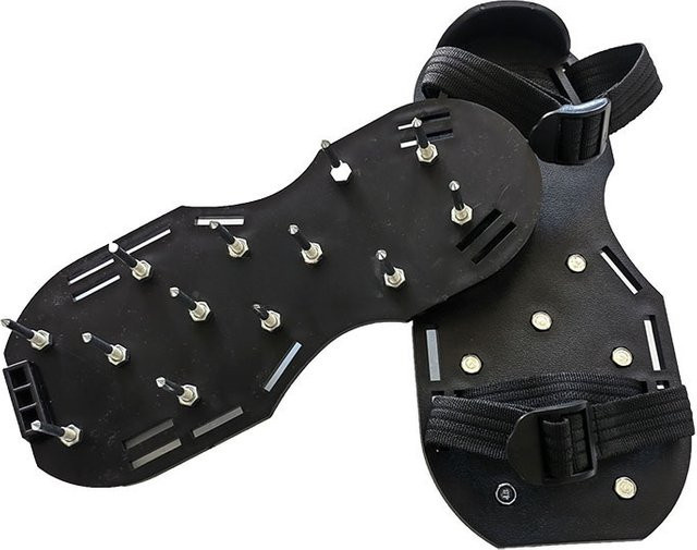 BEILU Spikeschuhe in Schwarz für Epoxidböden mit 28mm Nägeln und Nagelschuhe für Rasen und Garten mit 45mm Nägeln zur Bodenbelüftung - Bild 1
