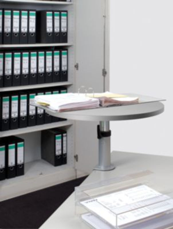 MAUL Ergonomisches Tischpult in Grau mit Buchenoptik, höhenverstellbar und neigbar - Bild 3
