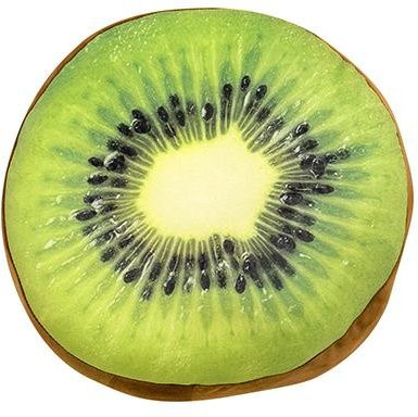Yiran Health & Beauty Grünes Kiwi Plüsch Kissen, Rundes Squishy Stofftier als Dekoration für Sofa und Stuhl, Durchmesser: 60 cm - Bild 1