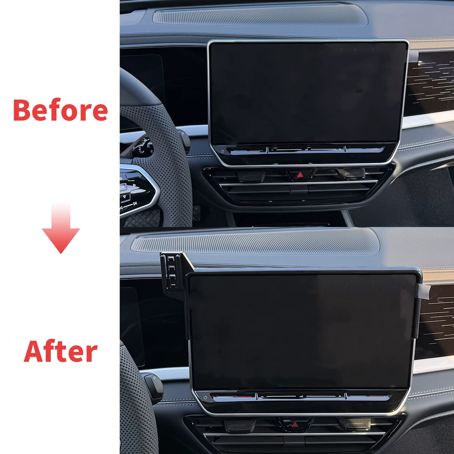 Auto-Handyhalter für Volkswagen VW Passat B9 2024 2025 mit 12,9 Zoll Display, GPS-Navigationsständer in Schwarz - Bild 3
