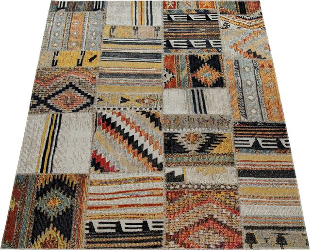Artino In- & Outdoor-Teppich Patchwork Bohemian-Style mehrfarbig B: 60 cm, T: 100 cm - Bild 1