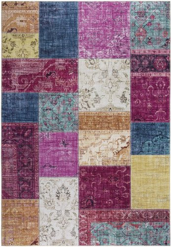 Bunter Patchwork Teppich von LUXORLIVING in modernem Design, Breite: 120 cm, Länge: 170 cm - Bild 1