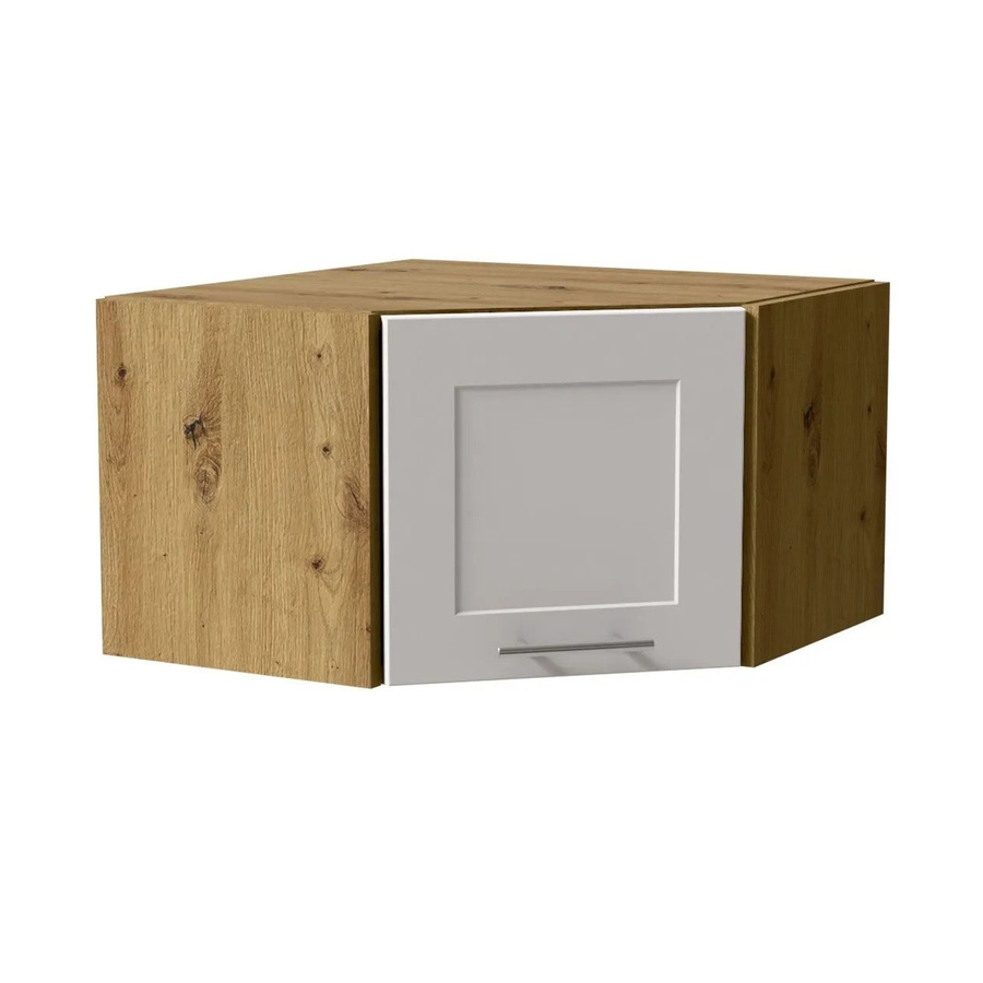 Eckhängeschrank Oslo von Feldmann-Wohnen in Eiche Artisan und Weiß Matt, B/T/H: 60 x 36 x 34,4 cm - Bild 2