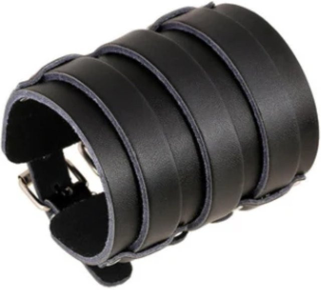 TuiYing Lederarmband, Punk, gray, Unisex - Bild 1