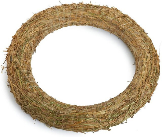 VBS Adventskranz aus getrocknetem Stroh in Beige, Durchmesser: 40 cm