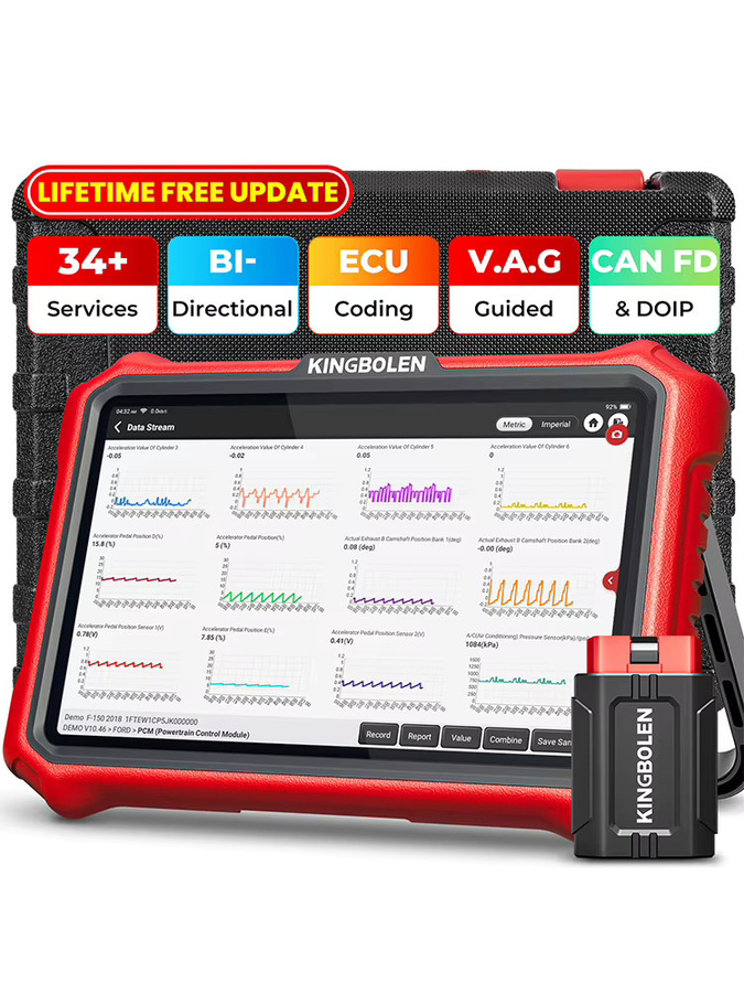 KINGBOLEN K8 PRO Diagnosegerät für deutsche Fahrzeuge mit ECU-Codierung, bidirektionalem Test und OBD-Scanner - Bild 9