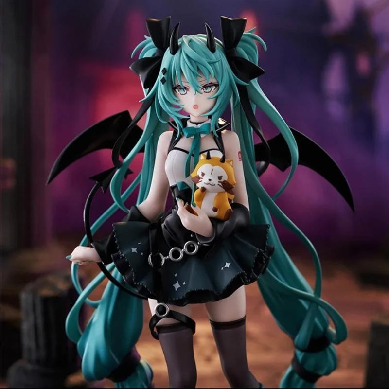 Yiran toy 1 Hatsune Miku Kleiner Teufel Dunkler Engel Waschbär Anime Figur PVC - Bild 3