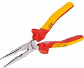 Vigour VDE Flachrund-Zange V2630 in Rot, Gesamtlänge: 200 mm - Bild 1