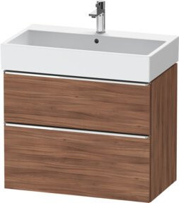 Duravit Waschtischunterschrank D-Neo in Braun mit 1 Schublade und 1 Auszug, B/T: 78,4 x 44,2 cm - Bild 1