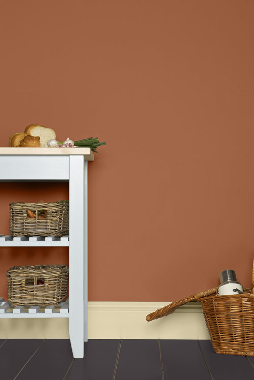 Farrow & Ball Exterior Eggshell Wandfarbe Red Earth 64 in Rot und Braun, 0,75 l - Bild 2