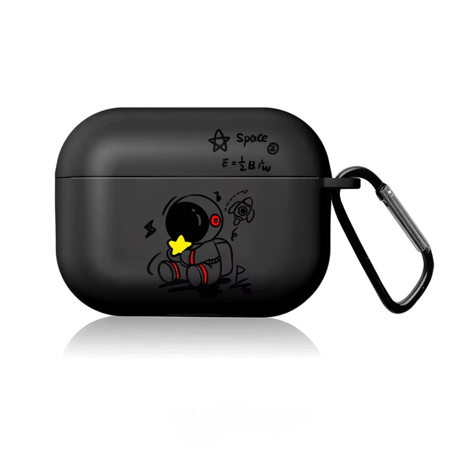 Astronauten Schutzhülle für Apple AirPods Pro in Schwarz - Bild 7