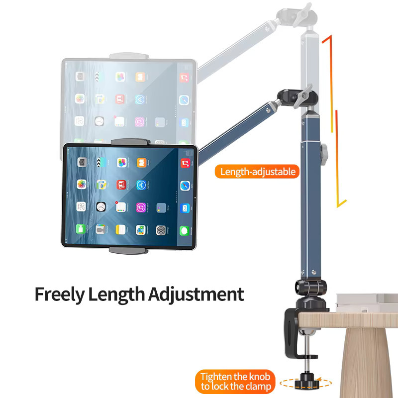 Ideaway Schwanenhals Tablet-Ständer und Handyhalterung mit 2 Saugnapfklemmen für Schreibtisch und Bett - Bild 4