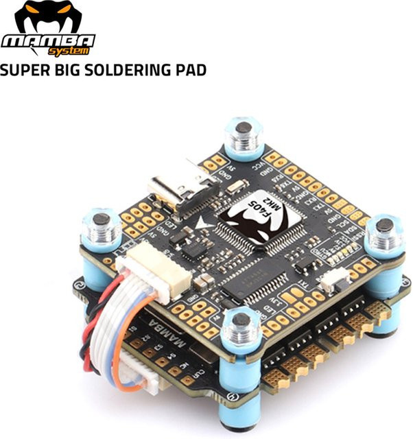 Diatone MAMBA F405MK2 Flight Controller mit F55A 55A 3-6S DSHOT600 ESC für FPV Racing Drone RC Modelle in Schwarz - Bild 1