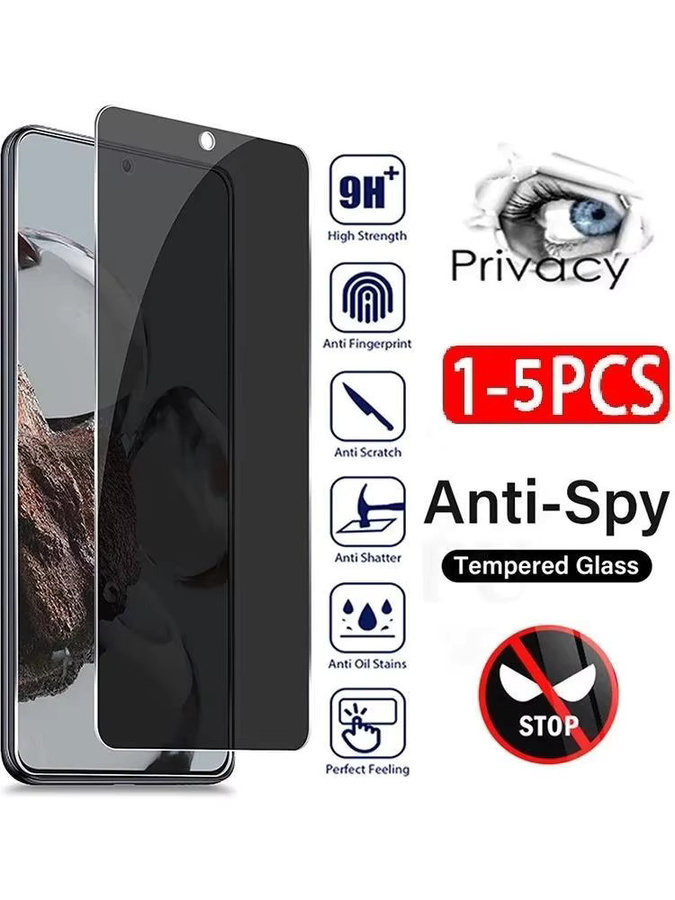 Anti-Spion Sichtschutz aus gehärtetem Glas für Realme Q5i und weitere Modelle, transparent - Bild 7