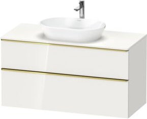 Duravit Waschtischunterschrank D-Neo in Weiß Hochglanz, Wandhängend, B/T/H: 120 x 55 x 66,4 cm - Bild 1