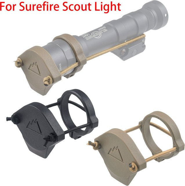 Surefire Scout Light Linsenschutz und MLK-Schienenabdeckung für Picatinny Taschenlampen in Schwarz - Bild 1