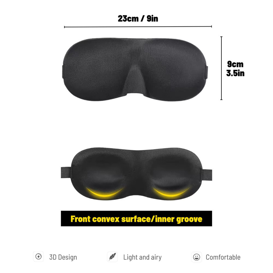Barely-There 3D-Augenmaske, Unisex - Bild 5