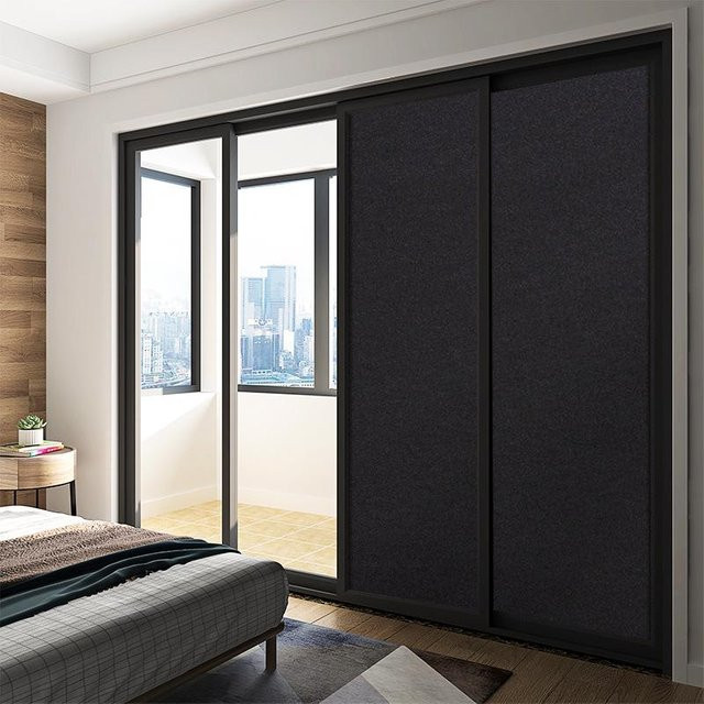 Selbstklebende Fensterfolie TrendVibeCN in Schwarz und Weiß, undurchsichtig zur Lichtblockierung, Isolierung und zum UV-Schutz, Breite: 30 cm, Länge: 1 m - Bild 1