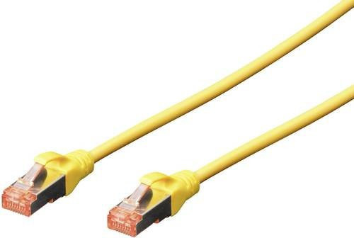 Digitus RJ45 Netzwerkkabel CAT 6 S/FTP Patchkabel Gelb, Länge: 2,00 m - Bild 1