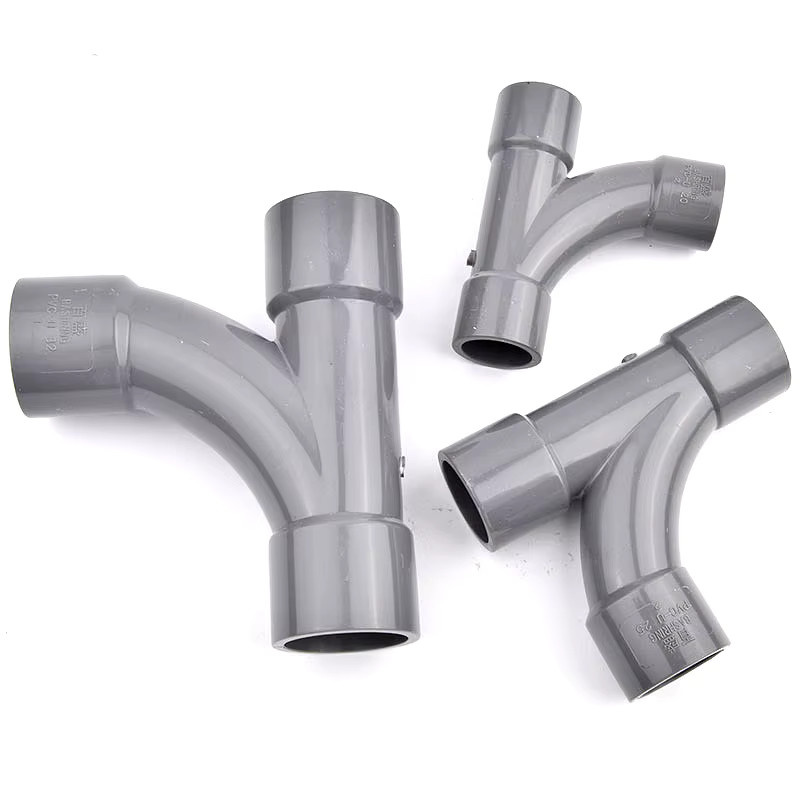 SgooHan PVC-Rohr Y-Typ-Anschluss 3-Wege-Splitter-Adapter mit 90-Grad-Winkel für Aquarium-Wasserrohrverbindungen, Grau - Bild 4