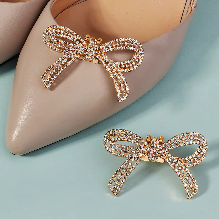 Schuh Clip mit Strass, Schleife und Stern, Damen - Bild 2