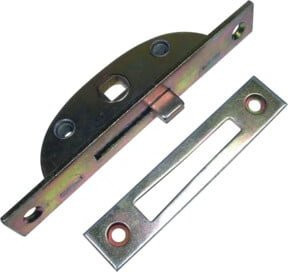 GSG Einreiberschloss Nr. 717 mit 17mm Dorn in Silber und hell verzierter Stahl-Ausführung - Bild 1