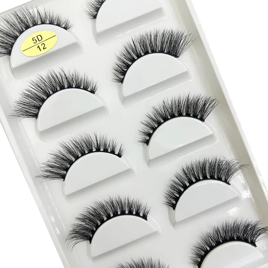 eelhoe Künstliche Wimpern, 3D Nerz-Wimpern, 5 Paar, Unisex - Bild 2