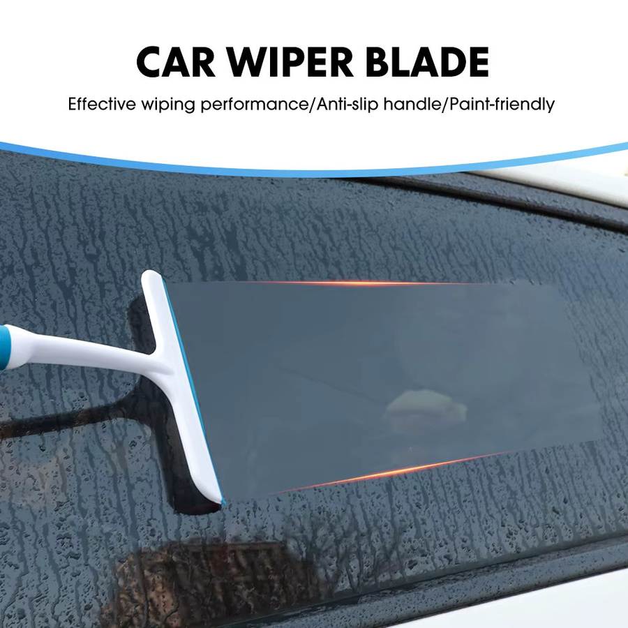 Cochebar Fensterglas-Schaber und Squeegee mit integriertem Schaber und ergonomischem TPR-Griff in Grau oder Weiß - Bild 3