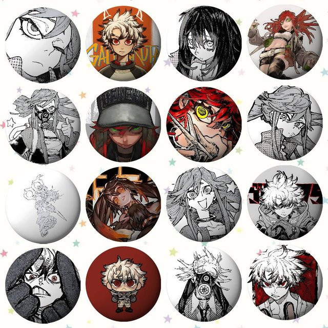 Bilibili Anstecker Gachiakuta Emaille, Metall, Bunt - Bild 1