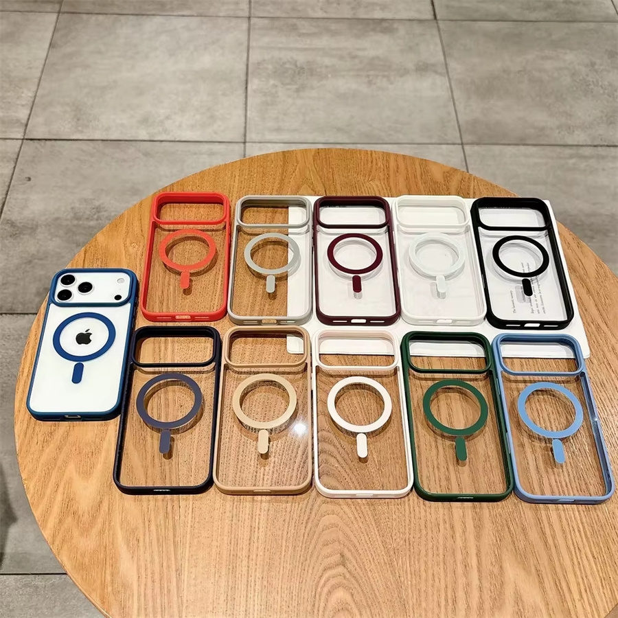 Transparente MagSafe Schutzhülle für iPhone 16 15 14 13 12 11 Pro Max mit Anti-Drop Funktion - Bild 2