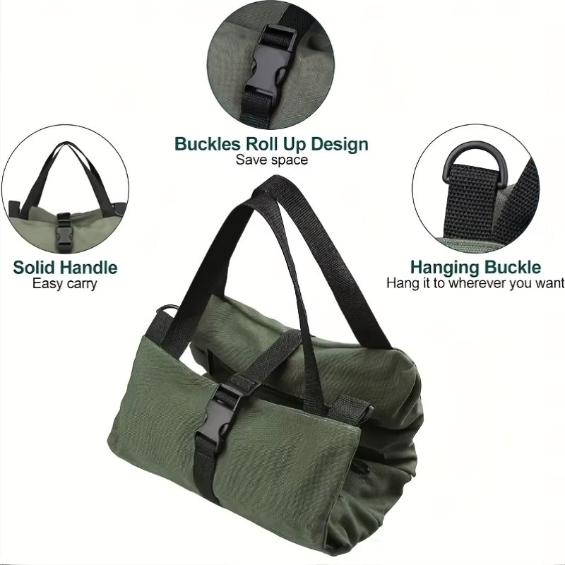 Multifunktionale Elektrikertasche in Grün mit großer Kapazität und mehrschichtiger Werkzeugaufbewahrung B/T/H: 46,5 x 27,5 x 5,0 cm - Bild 4