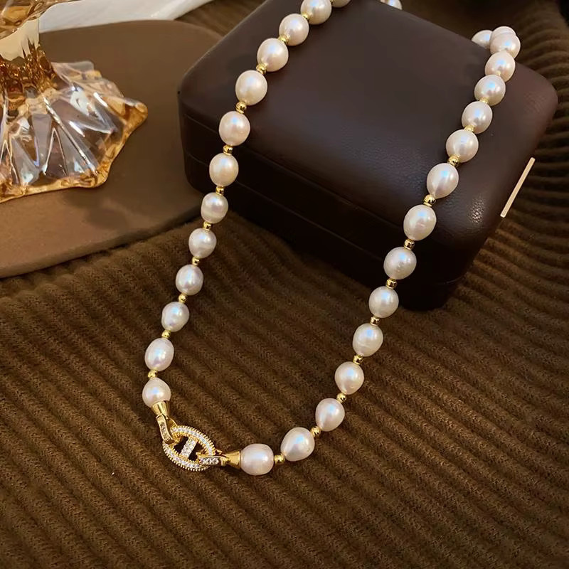 V-best Halskette, 14K Gold gefüllt, Süßwasserperle, Kristall, Damen - Bild 2