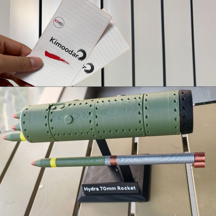 Heidela 3D-gedrucktes Heidela 70 mm Startmodell als DIY-Modell und Militär-Fan-Sammlung - Bild 5