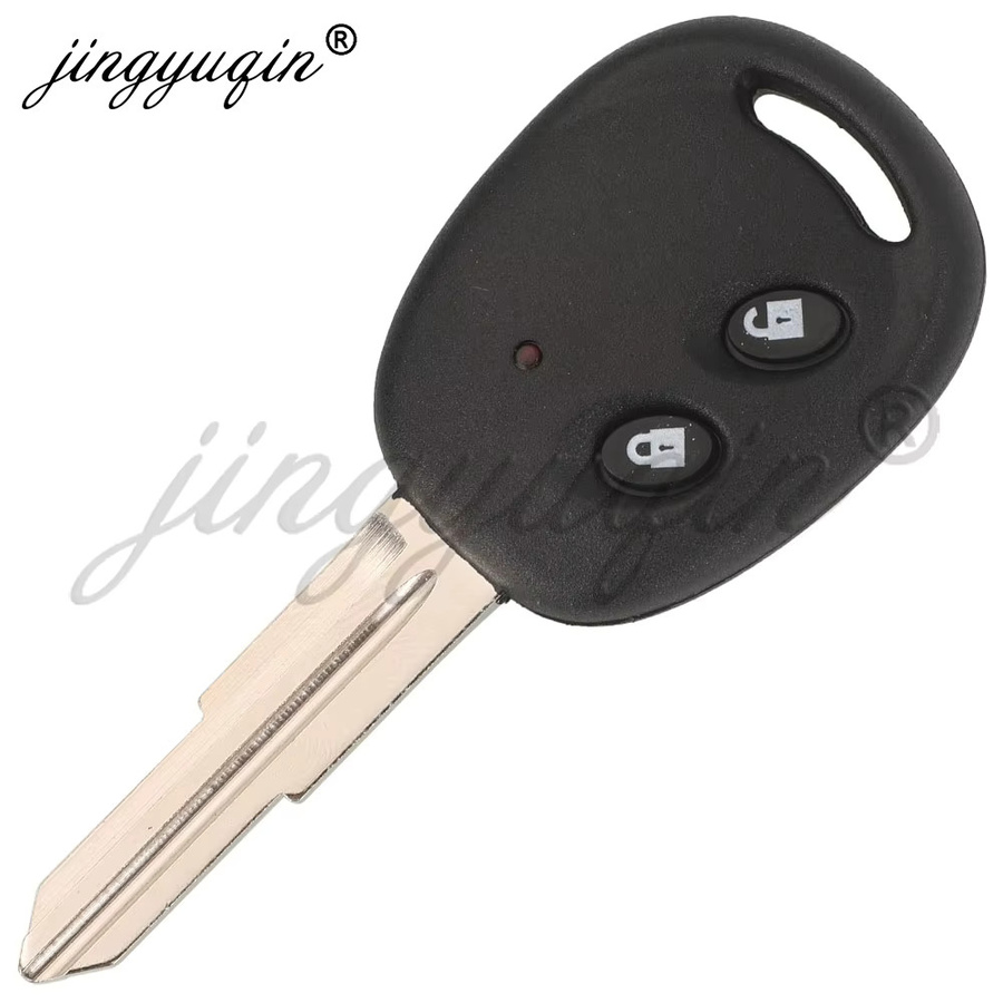 Jingyuqin Auto Fernbedienung Schlüssel für Chevrolet Aveo Kalos Barina 2004-2008 mit 433 MHz FRAGEN ID48 Chip, 2 Tasten, Schwarz, RK940EUT CE0678 - Bild 2