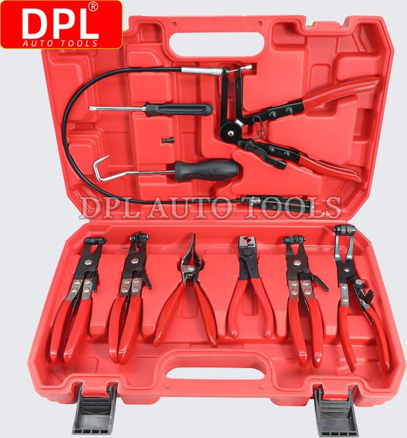 DPL Schlauchklemmen Set mit 9 Stück flexiblen Drahtzangen für Heizöl und Wasserschläuche - Bild 1