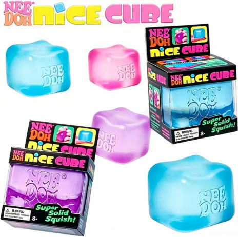 NeeDoh Quallen- & Würfel-Squish-Spielzeug, sensorisches Fidget-Spielzeug - Bild 1