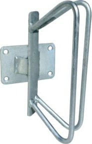 Schake Einzelparker für Wandbefestigung aus verzinktem Stahl in Silber, Haltebügel aus 12 mm Rundstahl, 45° - Bild 1